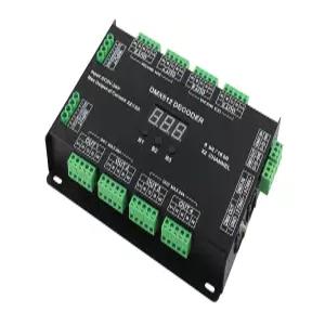 32채널 96A RGBW DMX 512 LED 디코더 컨트롤러 디머 DC5-24V RGB 라이트 8비트/16비트