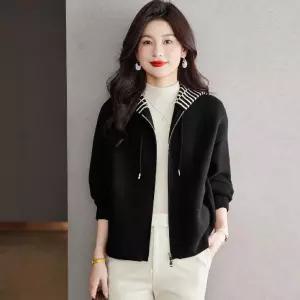 여성패션 후드 가디건 밍크털라이크 가을 겨울옷 슬림핏 숏 집업 카디건 DL4