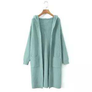 여성패션 후드 가디건 니트 카디건 롱 DL4