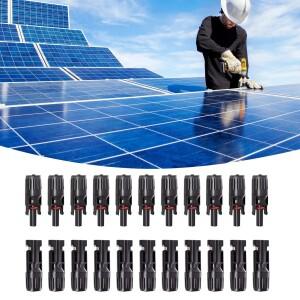 10 쌍  전지 패널 커넥터 MC4 방수 1000V 30A 남성/여성 플러그 1PCS 스패너