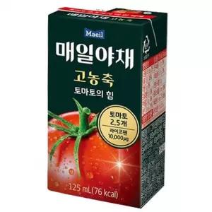 [원삼안전] 125ml 토마토주스 토마토음료 음료수 야채주스 24개 고농축 건강음료  (본품)
