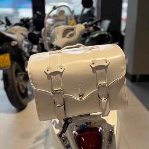 레트로 오토바이 리어백 라이딩 바이크 안장가방 리어 가죽 바이크가방 새들 클래식 탑박스