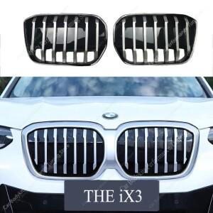 BMW 호환 G08 iX3 M 스타일 광택 공기 흡입 그릴 전면 신장 바디 키트 2020 튜닝 자동차 레이싱