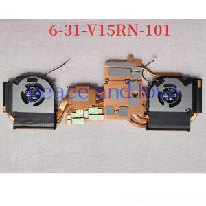 노트북 CPU GPU 쿨러 방열판 선풍기, CLEVO Z8 D6 게임용, 메디온 Schenker 6-31-V15RN-101 RTX40 FCN 12V,