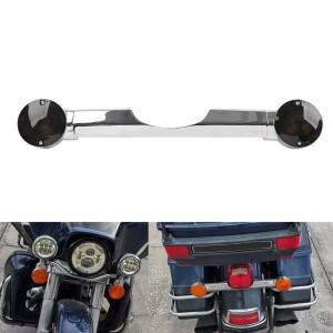 Harley 투어링 모델 용 크롬 바이크 오토바이 후방 회전 신호 바 하우징 렌즈 Road King FLHR 클래식 FLST