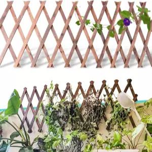 외부용 목재 격자 패널 1팩 75 x11.8 확장 가능한 울타리 벽 정원 트렐리스 프레임 식물을 위한 야외 덩굴