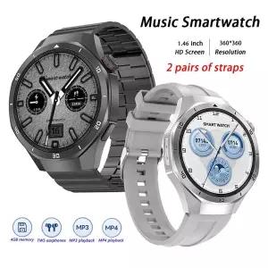 호환  ZORDAI DT5 Pro 스마트 시계 남성 여성 시계 음악 Smartwatch 2025 이어폰 전자 손목 연결