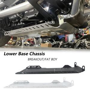 바이크 오토바이 액세서리 스키드 플레이트 하부 엔진 베이스 섀시 가드 보호 블랙 할리 브레이크아웃 팻보