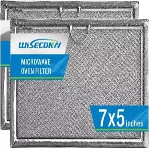 전자레인지 필터 주방 오븐용 알루미늄 그리스 교체용 GE 모델 WB06X10608 크기는 7 x 5 인치 2팩