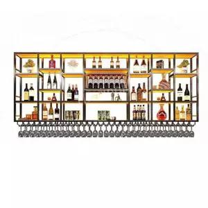 와인랙 장식장 진열대 와인잔 거치대 술 벽선반 위스키 선반 와인 양주 랙