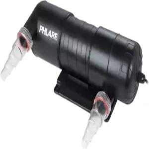 PHLARE 아쿠아틱스 UV 수족관 필터 담수 및 염수 탱크와 연못을 위한 외부 조명 9와트