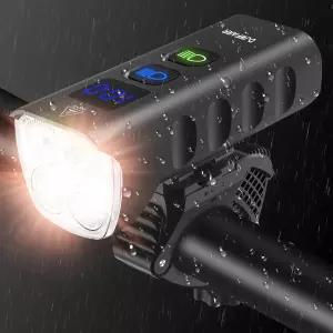 프론트 바이크 라이트 또는 헤드라이트 백 테일라이트 세트 2000루멘 슈퍼 브라이트 로드 마운틴 이바이크