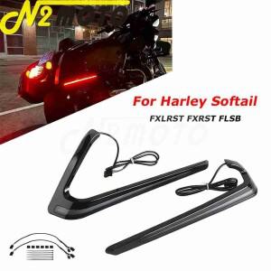 바이크 오토바이 트레이서 리어 새들백 사이드 인디케이터 LED 턴 브레이크 라이트 장식 램프 할리 소프테