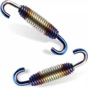 보커스 2 PCS 모터사이클 배기 스프링 스테인리스 스틸 머플러 파이프 후크 모터바이크 스쿠터 ATV용 40mm