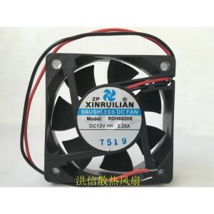 신루이리안 RDH6020S DC 12V 0.25A 60x60x20mm 2-와이어 서버 냉각 팬