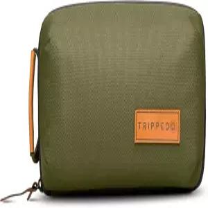 테크 가방 정리함 여행용 소형 전자제품 파우치 가죽 액센트가 있는 프리미엄 케이스 케이블 코드 및