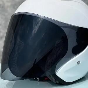 Ram4 남녀공용 광택 화이트 하프 헬멧, 바이크 오토바이 오프로드 여름 다운힐 레이싱, 마운틴 크로스, Cas