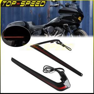 할리 로우 라이더 ST FXLRST 엘 디아블로 스포츠 글라이드 FLSB용 바이크 오토바이 후미등 LED 새들백 라이