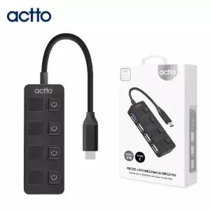 블랙 279YPB76 HUB-41 USB3.2 온오프 C타입 USB2.0 Gen1 허브