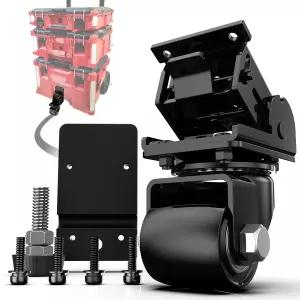 밀워키 48228427/8426 팩아웃 공구 상자용 업그레이드된 스틸 프론트 캐스터 휠 키트 220파운드 용량