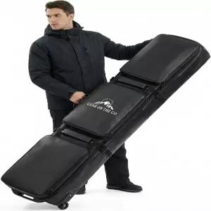 바퀴 달린 예스튠드 스키백 신축성 있는 스노보드백 항공 여행용 방수 900D 백팩과 어깨끈이 패딩