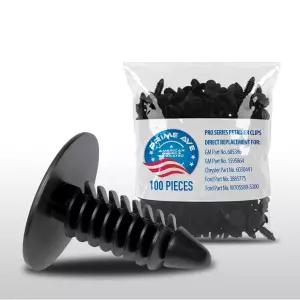 GM 1605396 1595864용 프라임 에이브 100Pcs 자동차 펜더 및 범퍼 프로 패스너 클립 크라이슬러 6030441