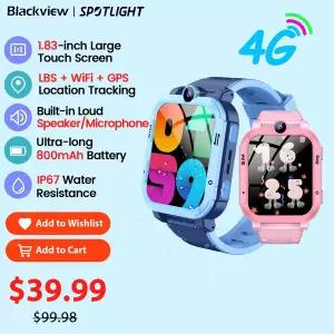 호환  Blackview Z20 Kids Smartwatch IP67 방수 4G SOS 긴급 통화 모니터 GPS LBSWIFI 위치 추적 시계