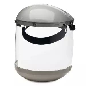 셀스트롬 페이스 쉴드 어드밴티지 시리즈 남성용 친가드가 장착된 안전 마스크 클리어 폴리카보네이트 라쳇