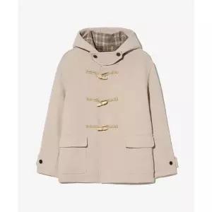 YALE 울 블렌디드 숏 더플 코트_라이트 베이지