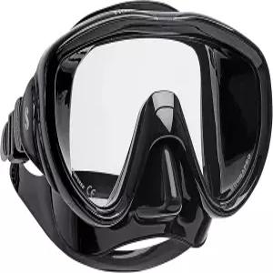 다이빙 프리다이빙 또는 스노클링을 위한 초투명 싱글 렌즈와 저자극 실리콘 스커트가 포함된 스쿠바프로