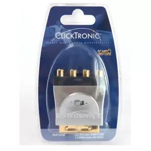 Clicktronic 122GGI10 SCART Video 컴포넌트 어댑터 젠더