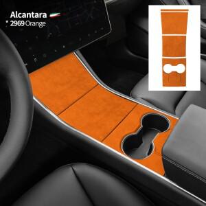 테슬라 모델 3 2017-2020 알칸타라 자동차 센터 콘솔 기어 시프터 패널 수정 장식 커버 패드 쉘 스티커