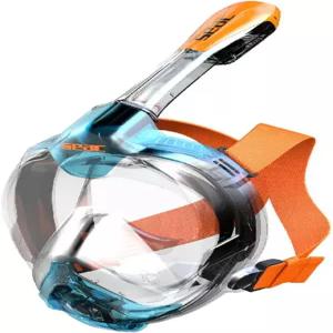 SEAC 리베라 풀페이스 스노클링 마스크 저자극성 실리콘 퀵 릴리스 EN136 2000 인증 4가지 사이즈