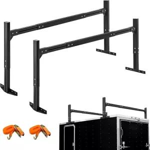 CIRONBOW 조절 가능한 알루미늄 트레일러 사다리 랙 2개의 스트랩이 있는 카고 박스 길이 5.7FT7.7FT 바