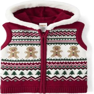 짐보리 여아 집 앞 후드 스웨터 조끼