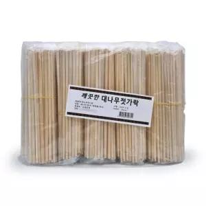 깨끗한 대나무 젓가락 500p 일회용 고급 캠핑
