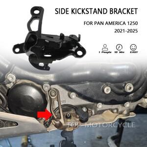 할리 팬 아메리카 1250 PA1250S -2025용 새 바이크 오토바이 킥스탠드 마운트 사이드 지지대 액세서리