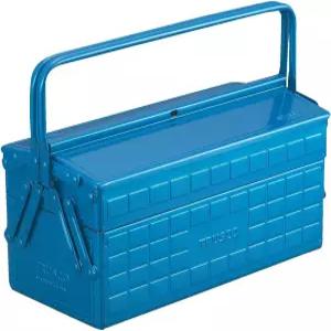 TRUSCO ST3500B 2단 공구 상자 13.8 x 6.3 10.2 인치350 160 260 mm 파란색