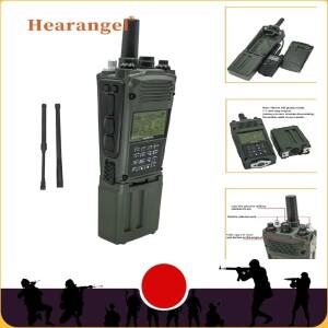 Hearangel Tactical PRC-163 해리스 군용 라디오 더미 가상 상자 전술 6 핀 Ptt 어댑터 용 Yaesu Vertex 플