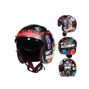 레트로 모토 헬멧 모토크로스 고글 마스크 빈티지 바이크 오토바이 3/4 오픈 페이스 DOT 인증 바이저 PU 가