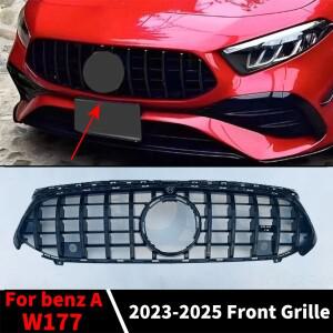 메르세데스 벤츠 A 클래스 W177 2023-2025 GT 스타 스타일용 프론트 범퍼 인렛 그릴 레이싱 미들 메쉬 튜닝