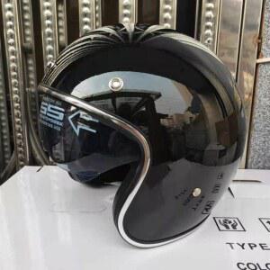 아이 하이바 바이크 여성 오토바이 반모 복고 페이스 남성 헬멧