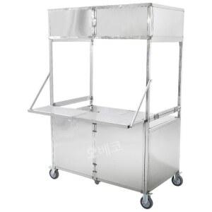 노점카트 스텐가판대 분식 85cm 카트 플리마켓 떡볶이 플래그십 트럭 대 붕어빵