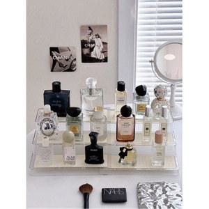 향수 선반 회전식 이미지 2단 정리대 메이크업 메이크업정리함 진열 이중