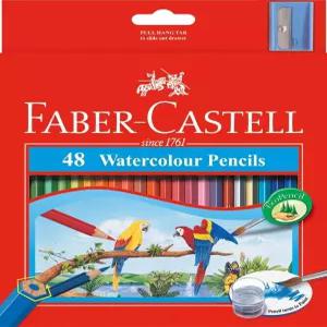 파버카스텔 수채화 연필 48개의 모듬 팩과 브러시 및 샤프너 16114468