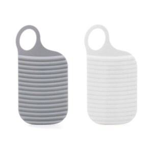 고피딘 미니 세면대 휴대용 세탁기 가정용 도구 여행용 부드러운 플라스틱 손 접이식 걸이 구멍이 있는 2개 DS-US