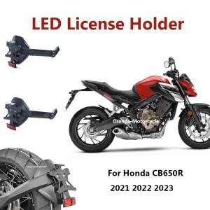 혼다 CB560R CB 650 R 2022 라이센스 플레이트 홀더 LED 라이트 리어 휠 머드 가드 펜더 키트 바이크 오토