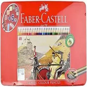 파버카스텔 FC115848fa 색연필 유성 48가지 색상 레드 캔