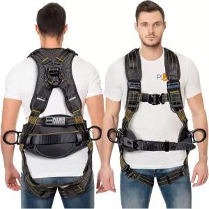 팔머 안전 낙상 방지 건설 하네스 QCB 가슴 및 다리 알루미늄 D링 오일 먼지 저항성