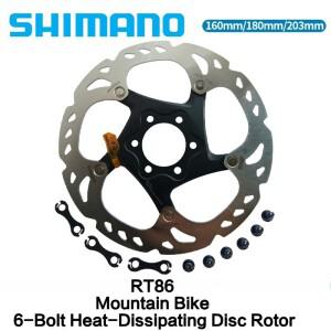 시마노 RT86 아이스 테크놀로지 디스크 브레이크 로터 160mm 203mm 6볼트 센터락 어댑터 호환 열 감소 디자